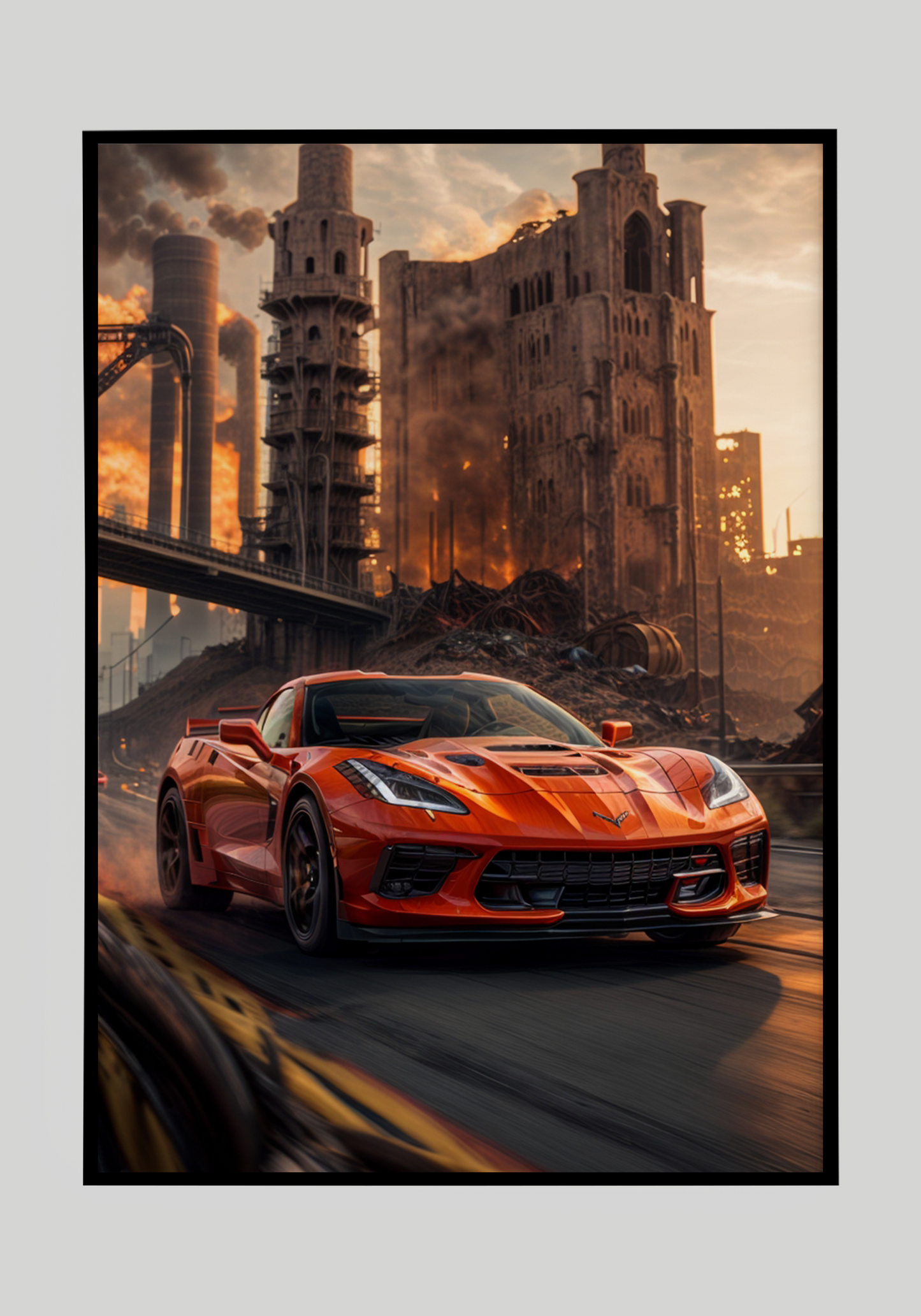 Plakat Corvette C8 Stingray