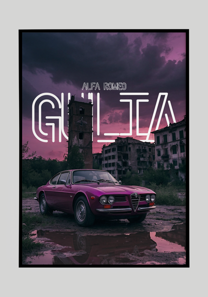 Plakat Alfa Romeo Giulia Sprint+