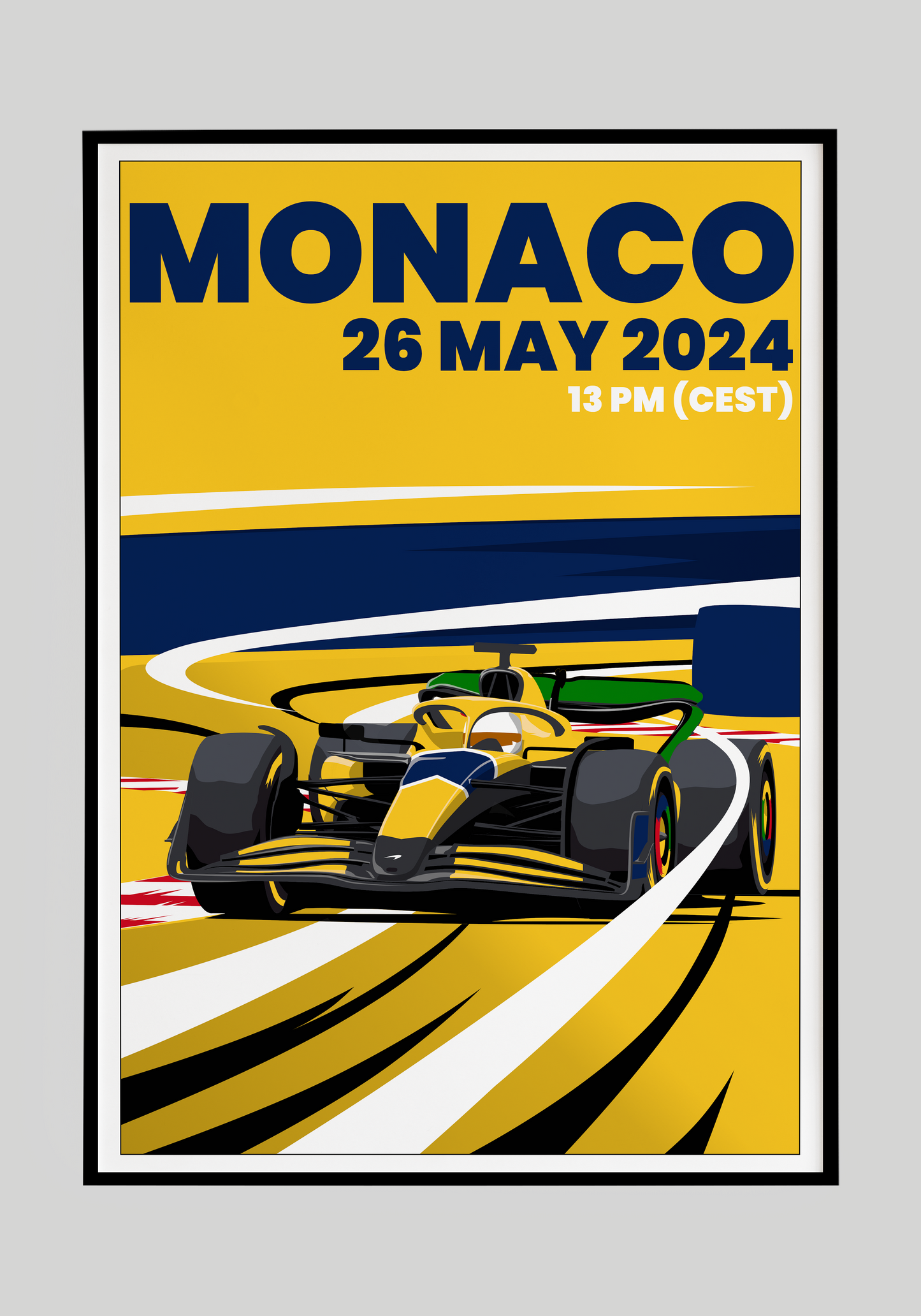 Plakat Mclaren Formuła 1 Monaco