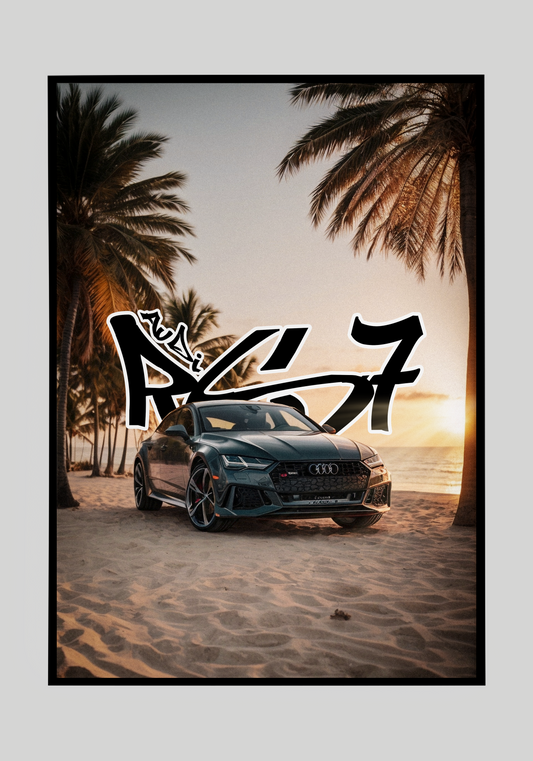 Plakat Audi RS7+