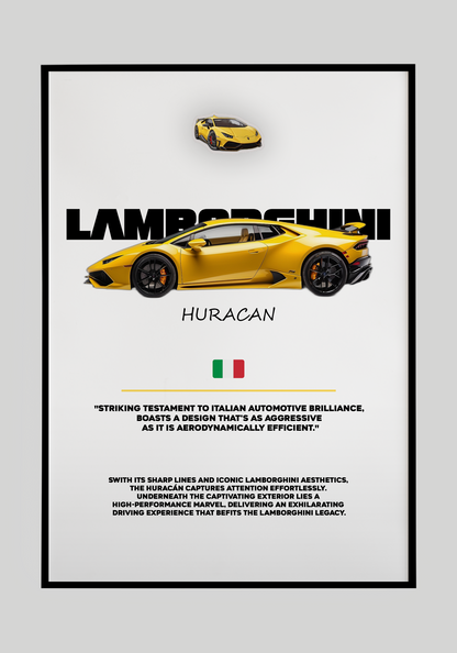 Plakat Lamborghini Huracan Piękność