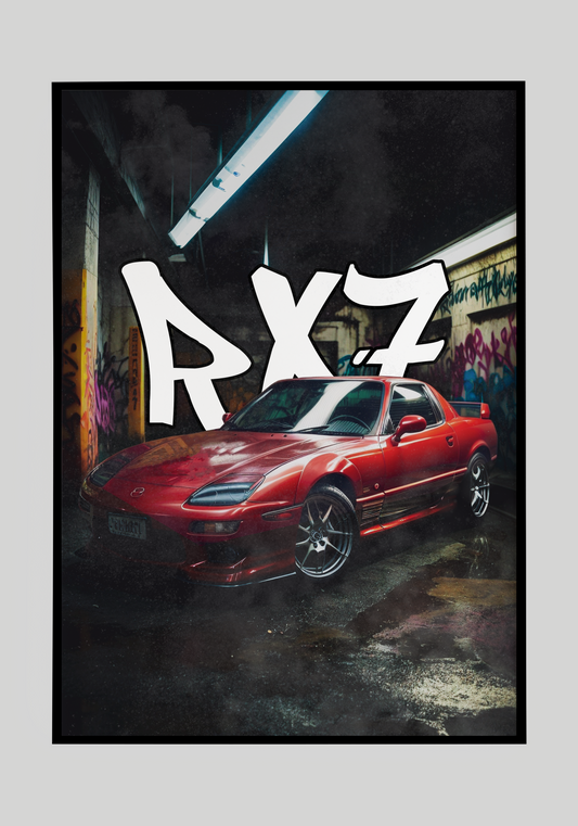 Plakat Mazda RX7+