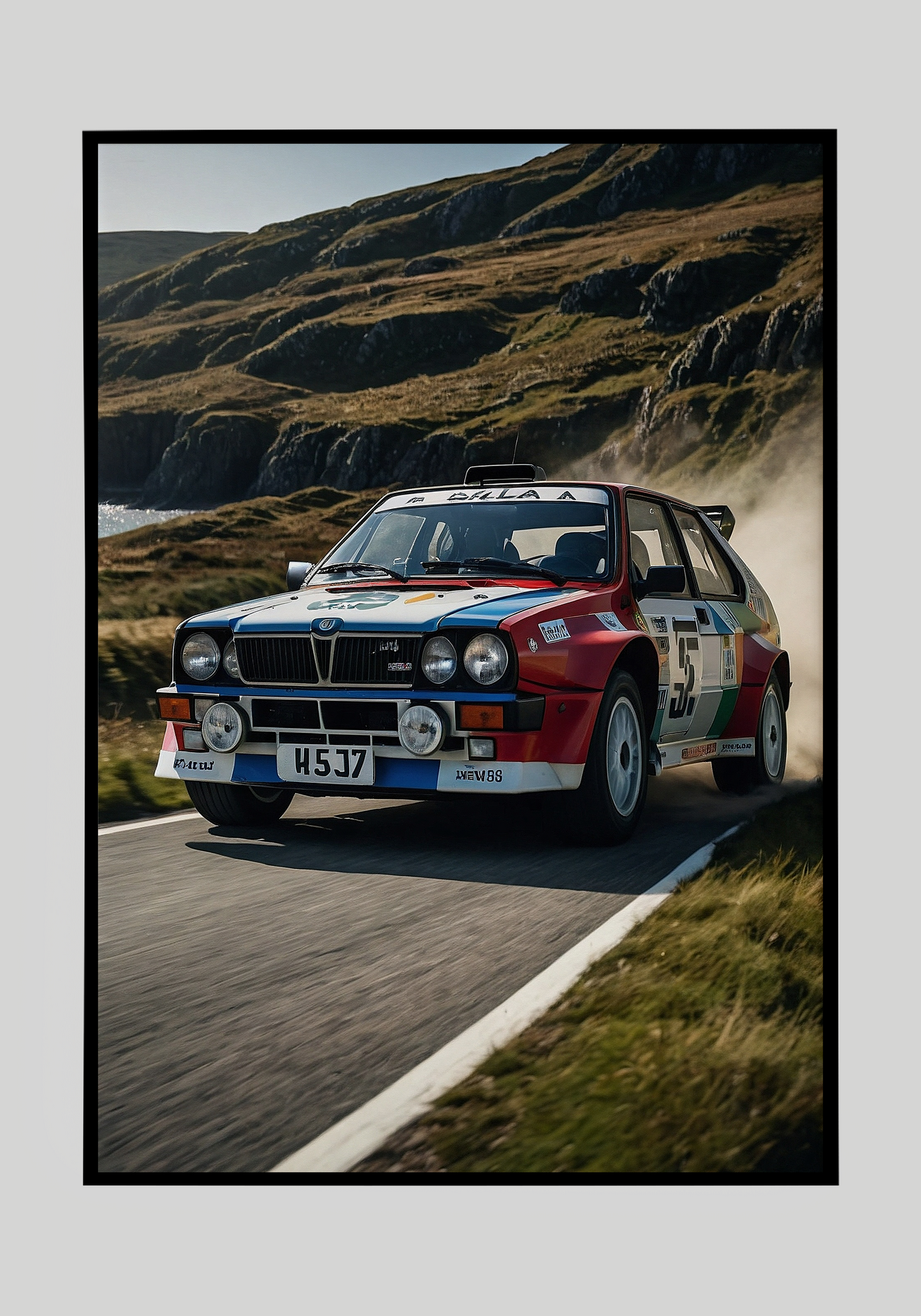 Plakat Lancia Delta F Rally