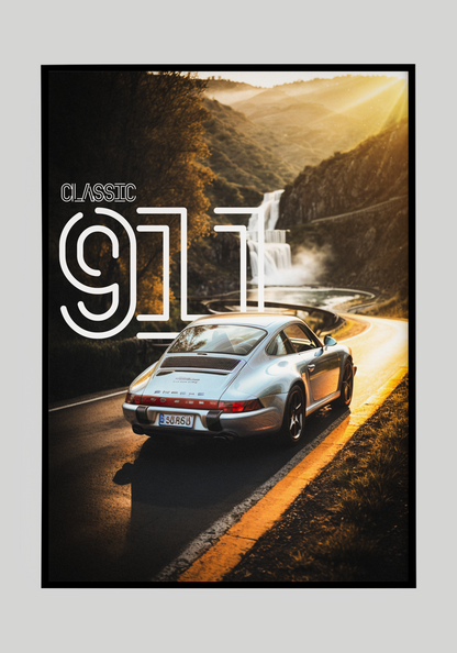 Plakat Porsche 911 Classic+