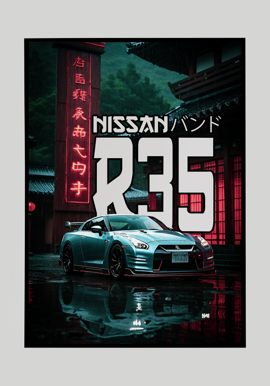 Plakat Nissan GT-R R35+