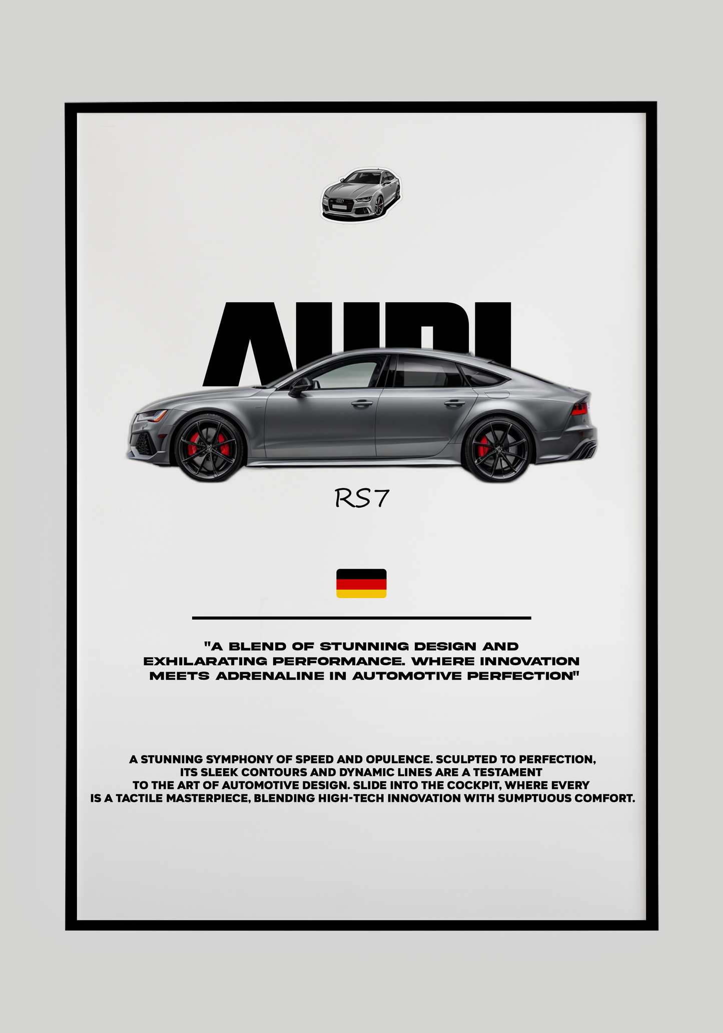 Plakat Audi RS7 Piękność