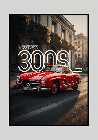 Plakat Mercedes 300SL+