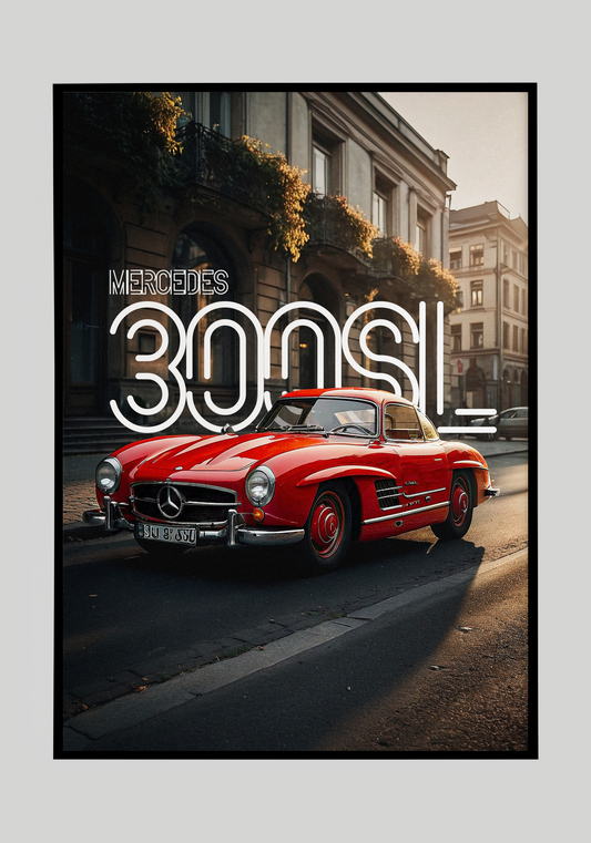 Plakat Mercedes 300SL+