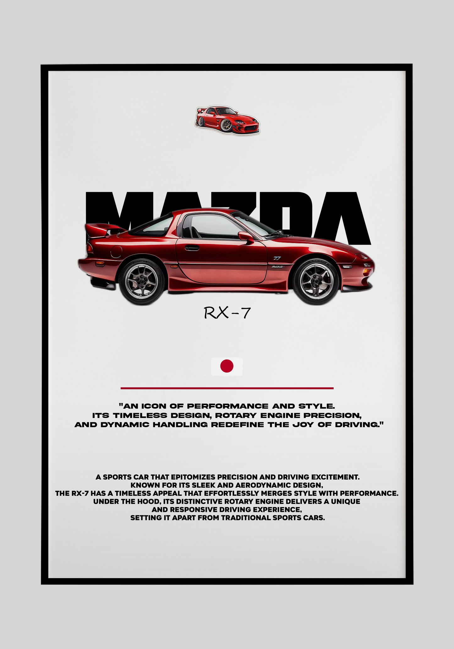 Plakat Mazda RX7 Piękność