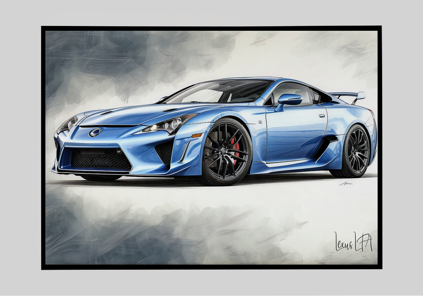 Plakat Lexus LFA Szkic