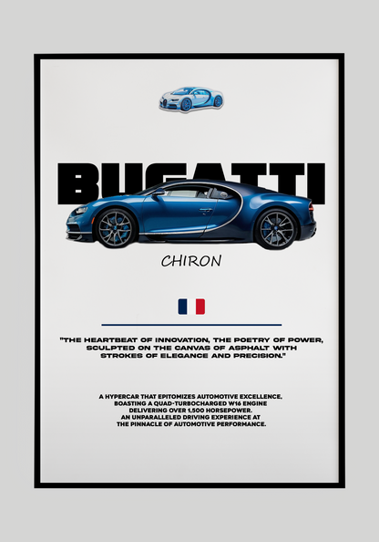 Plakat Bugatti Chiron Piękność