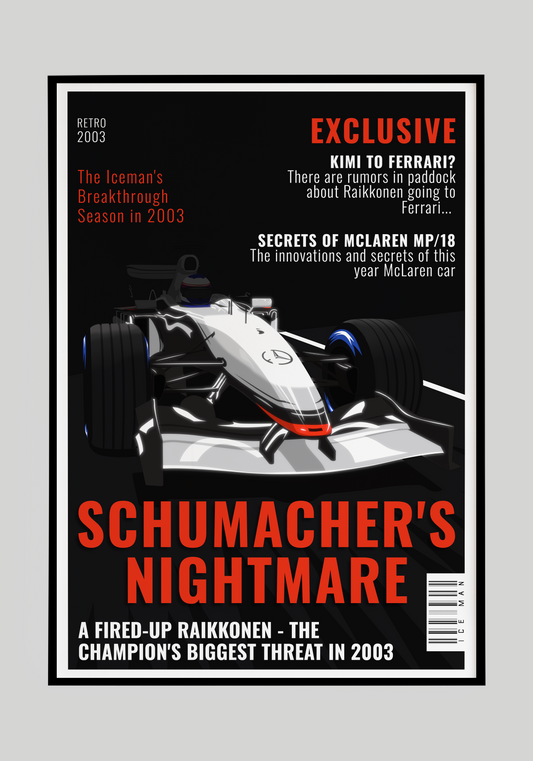 Plakat Schumacher's Nightmare Formuła 1