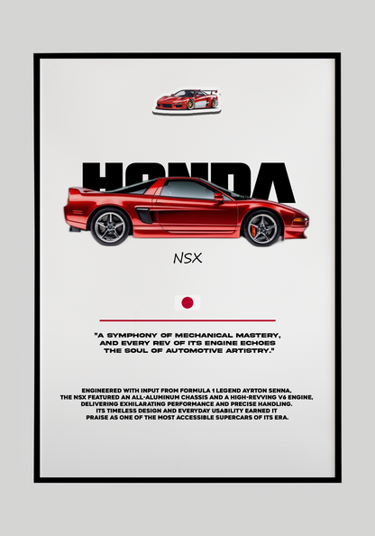 Plakat Honda NSX Piękność