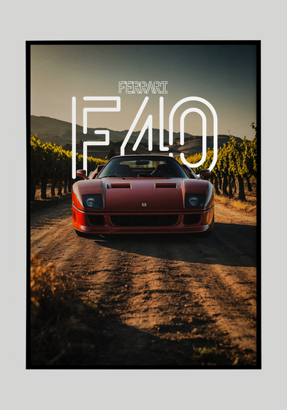 Plakat Ferrari F40+