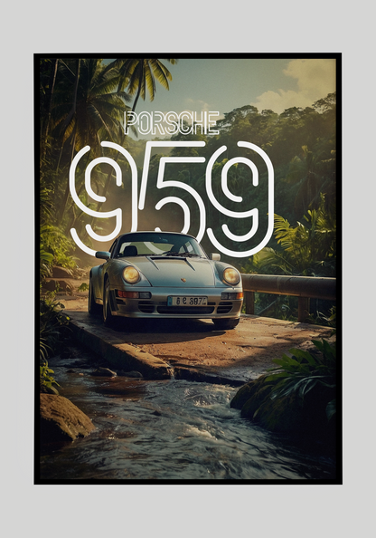 Plakat Porsche 959+