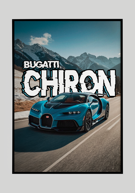 Plakat Bugatti Chiron+