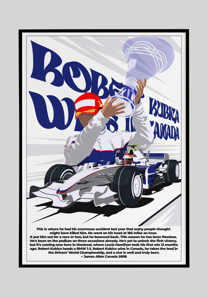 Plakat Robert Kubica Kanada '08