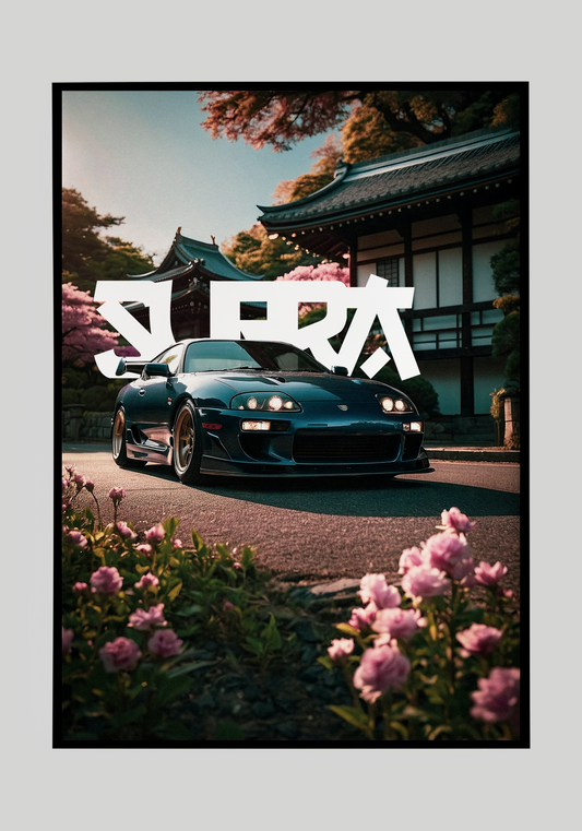 Plakat Toyota Supra MK4+