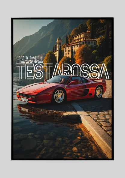 Plakat Ferrari Testarossa+