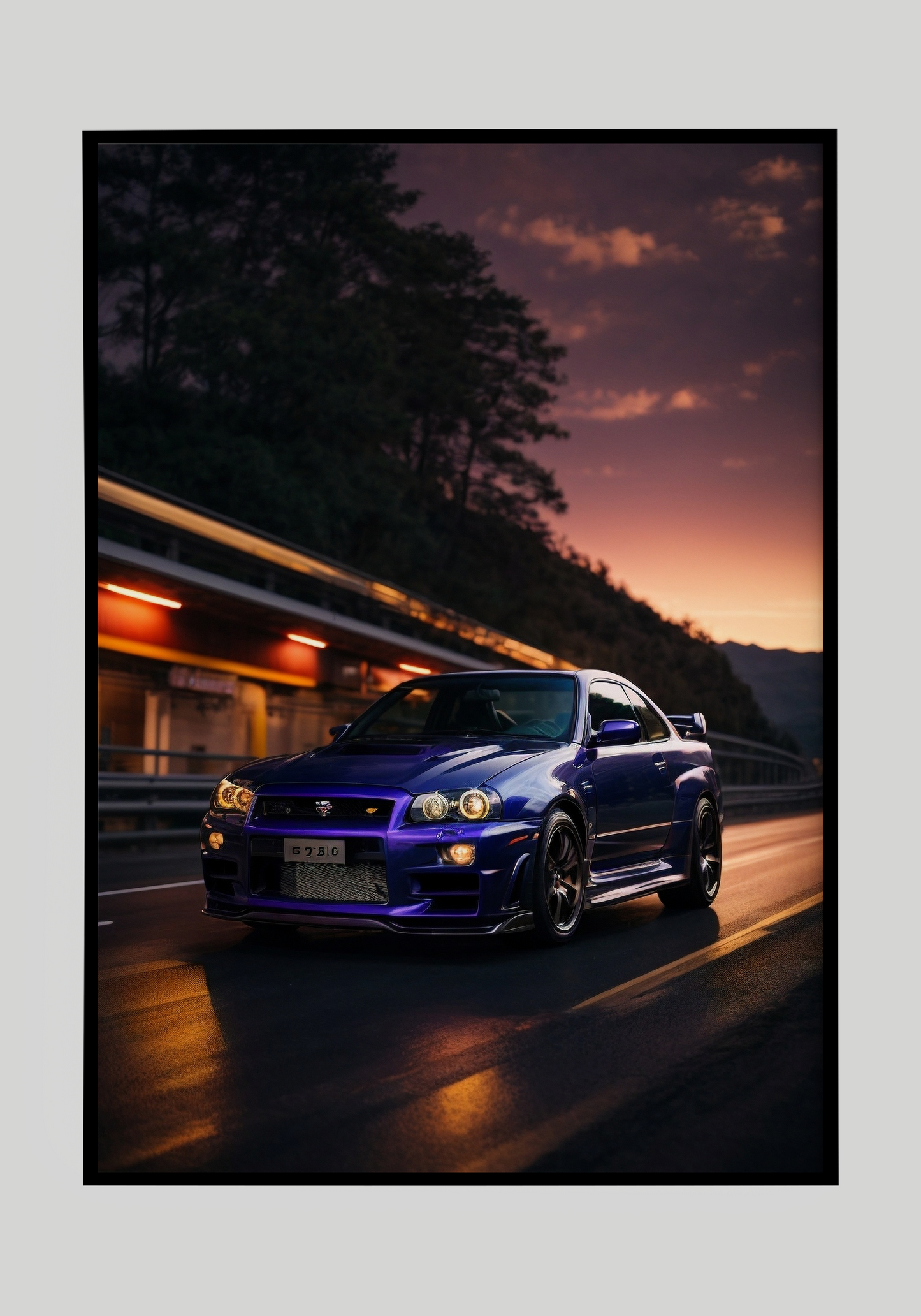 Plakat Nissan Skyline GT-R R34