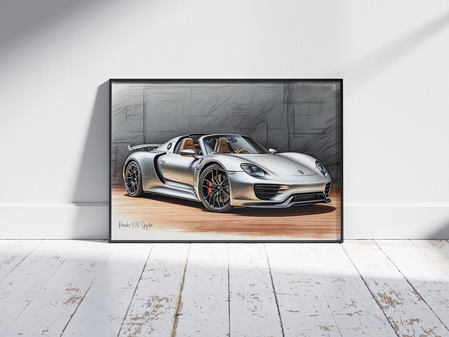 Plakat Porsche 918 Spyder Szkic