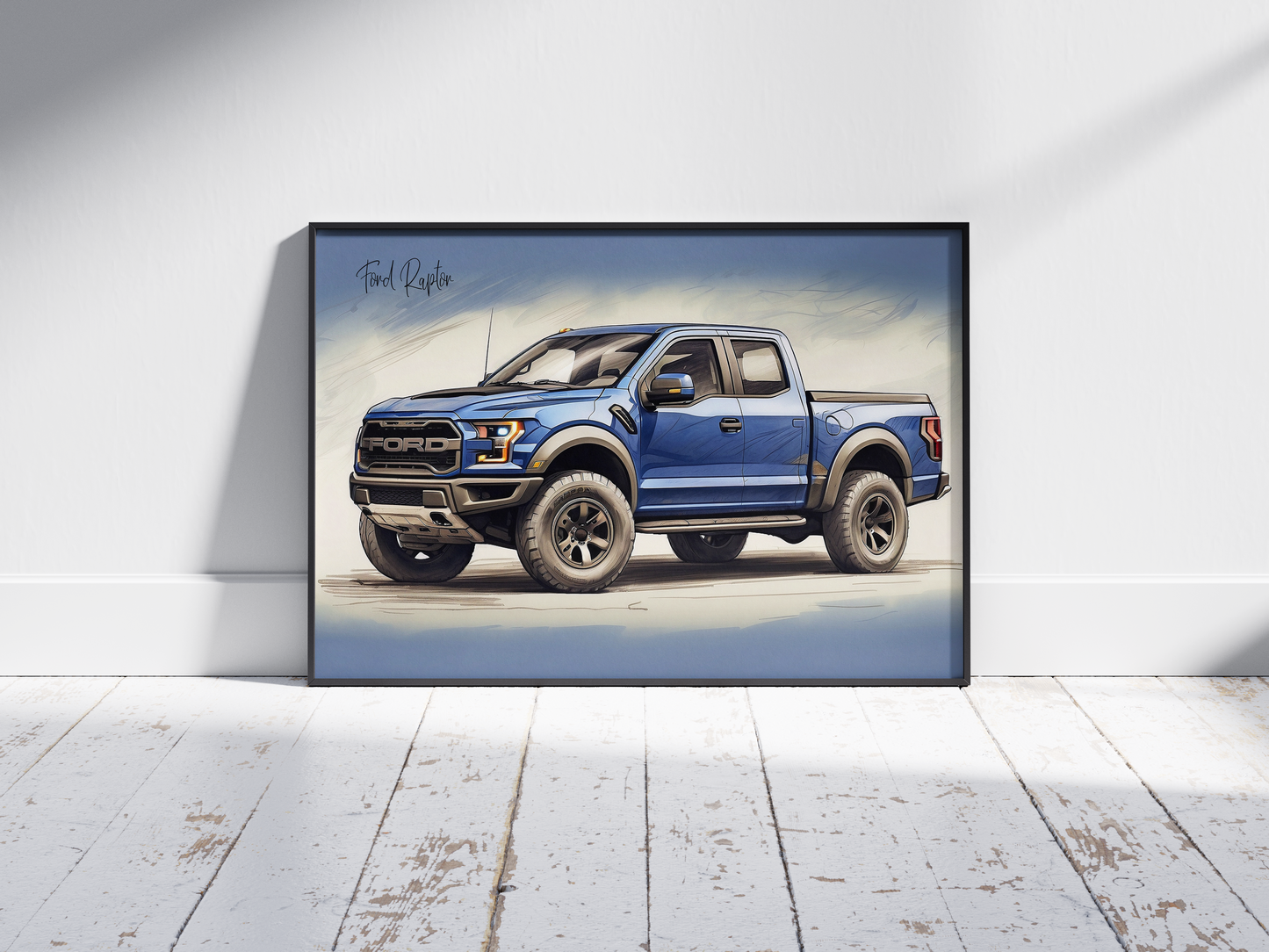 Plakat Ford Raptor Szkic