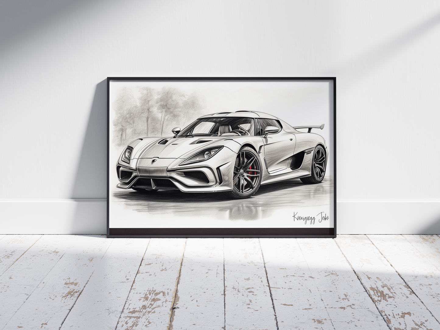 Plakat Koenigsegg Jesko Szkic