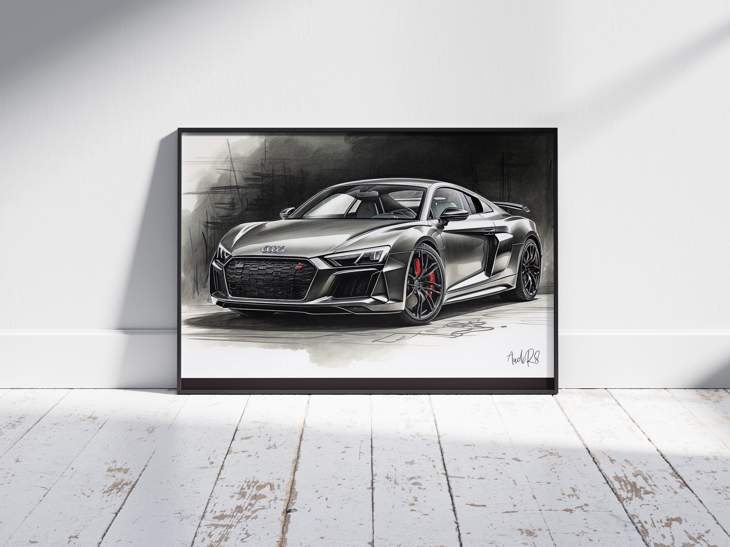 Plakat Audi R8 Szkic