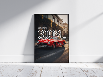 Plakat Mercedes 300SL+