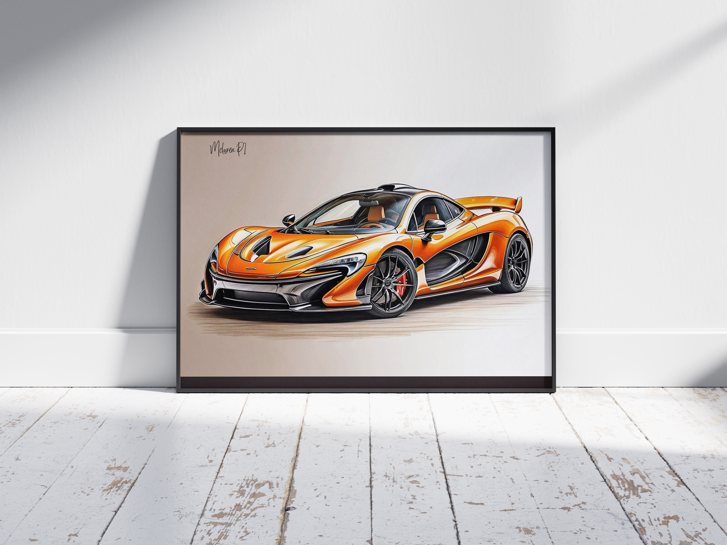 Plakat Mclaren P1 Szkic