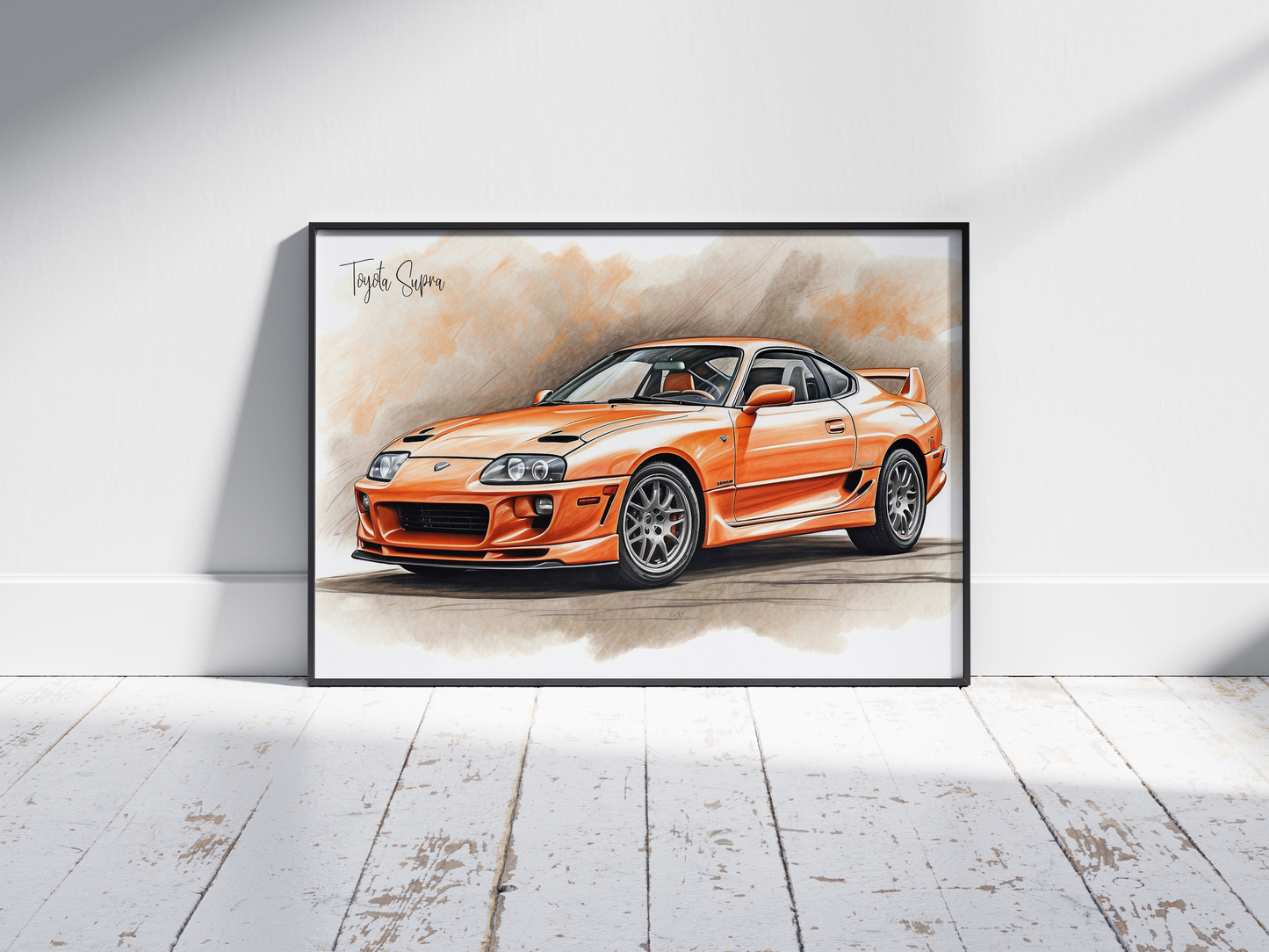 Plakat Toyota Supra Szkic