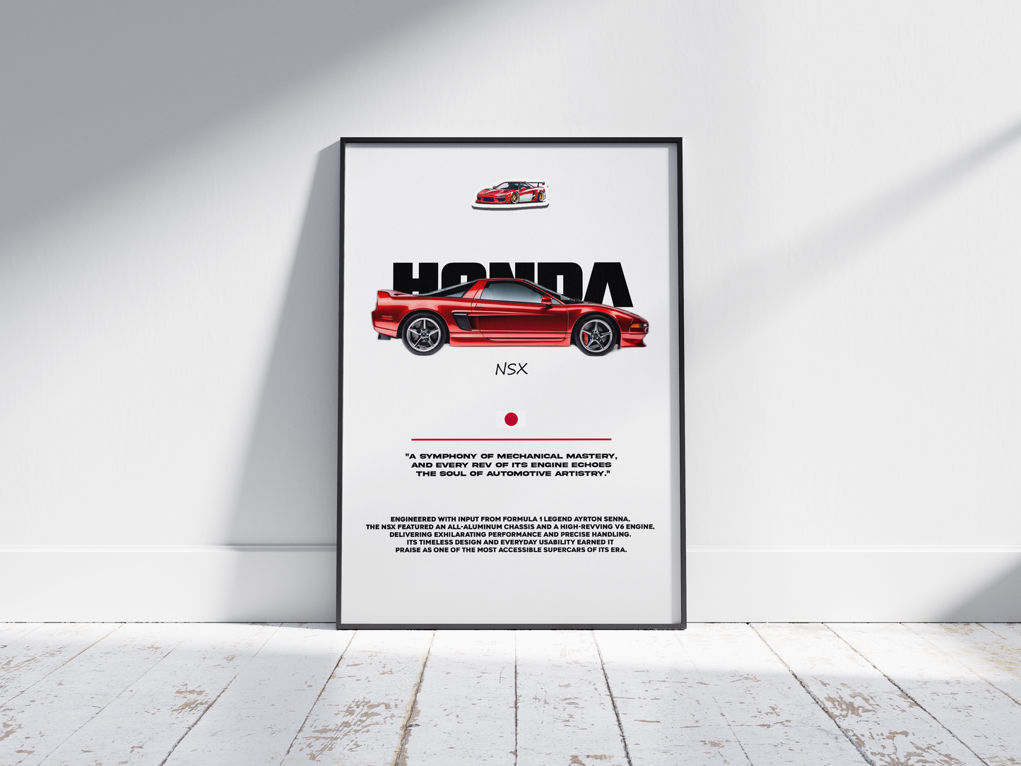 Plakat Honda NSX Piękność