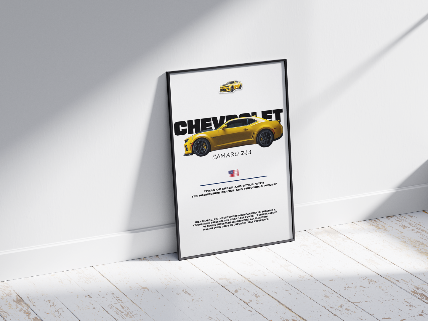 Plakat Chevrolet Camaro ZL1 Piękność