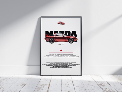 Plakat Mazda RX7 Piękność