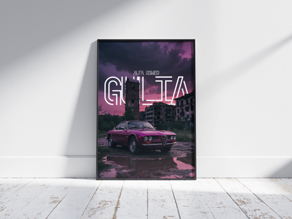 Plakat Alfa Romeo Giulia Sprint+