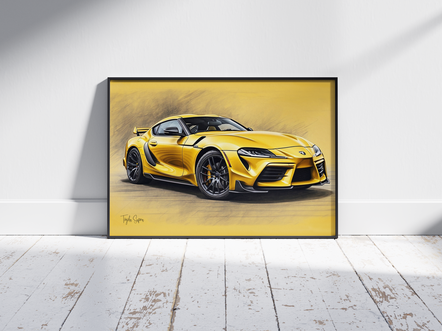 Plakat Toyota Supra MK5 Szkic