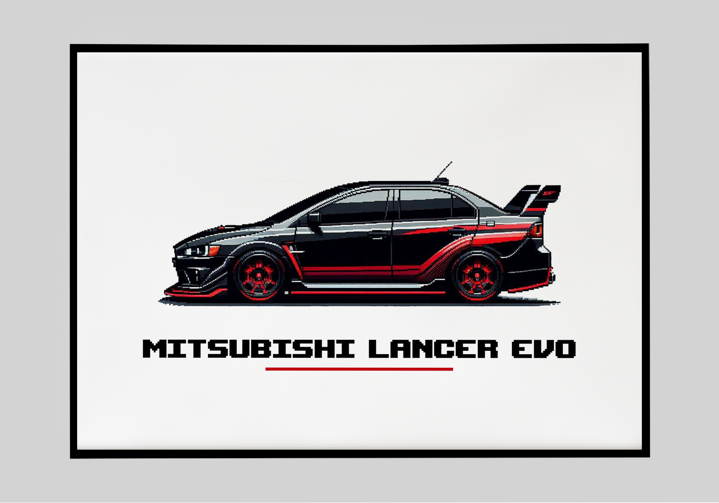 Plakat Mitsubishi Lancer Evo X