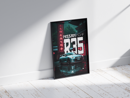 Plakat Nissan GT-R R35+