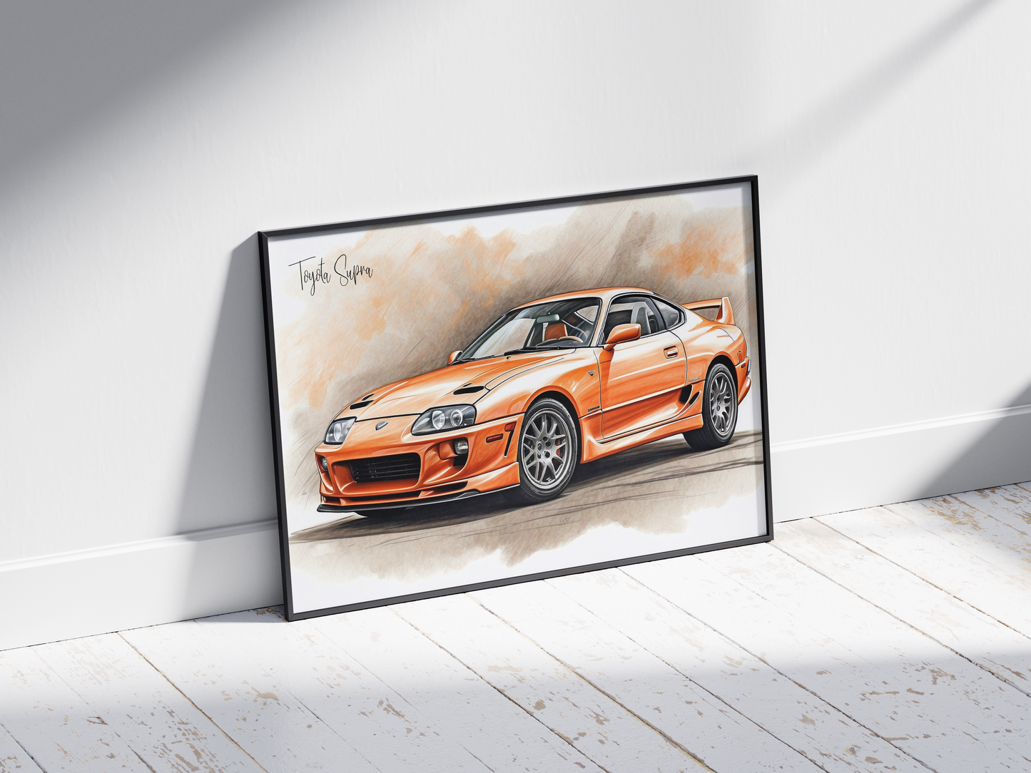 Plakat Toyota Supra Szkic