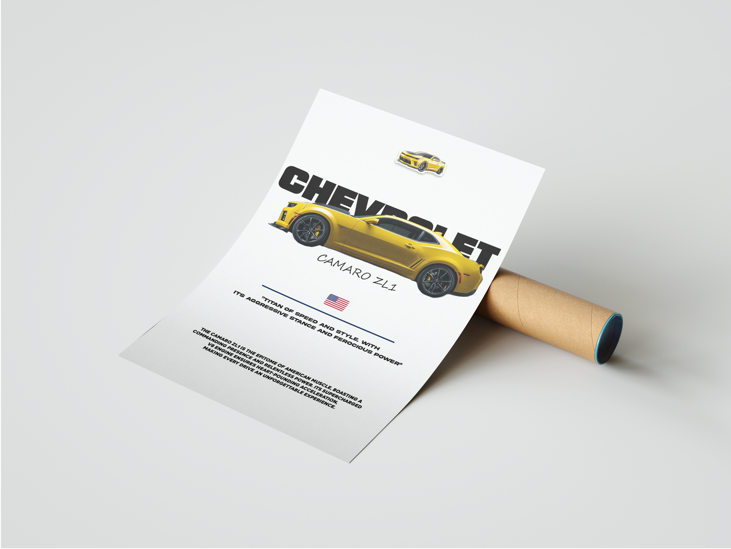 Plakat Chevrolet Camaro ZL1 Piękność