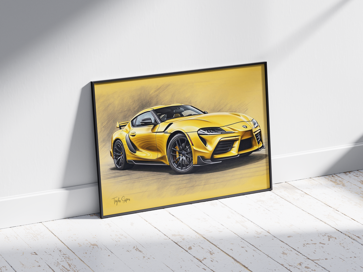 Plakat Toyota Supra MK5 Szkic