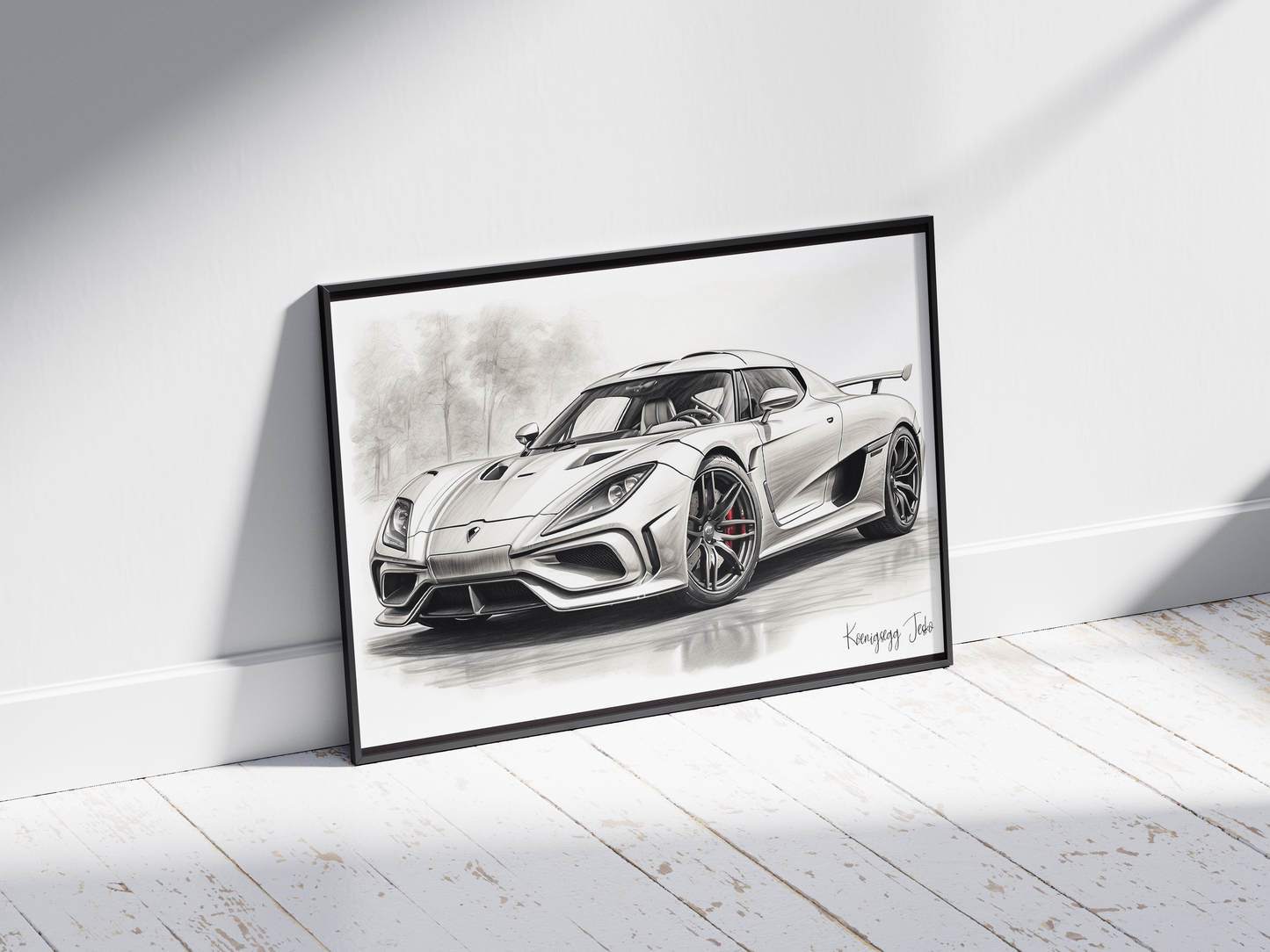 Plakat Koenigsegg Jesko Szkic