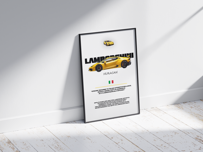 Plakat Lamborghini Huracan Piękność