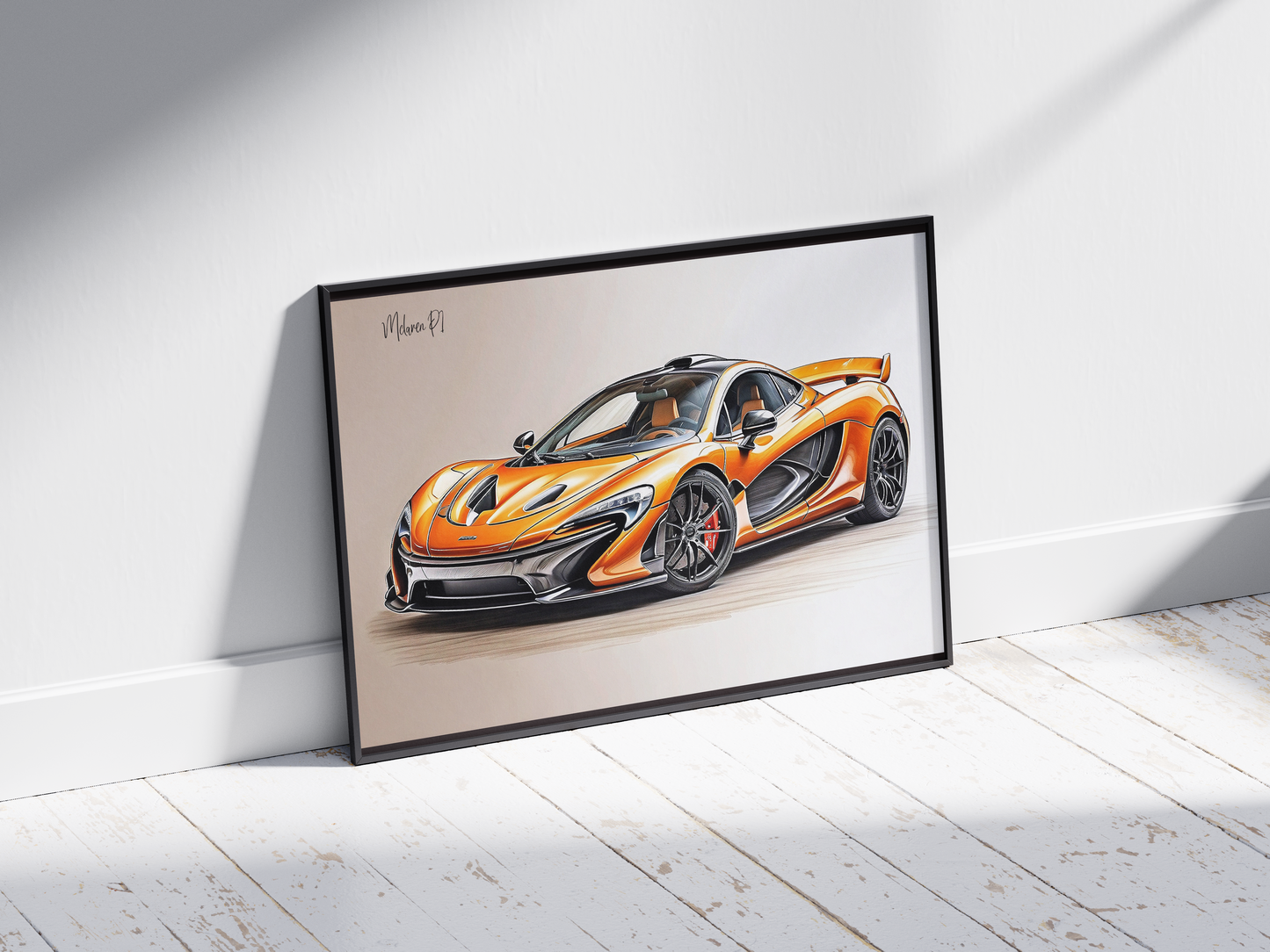 Plakat Mclaren P1 Szkic