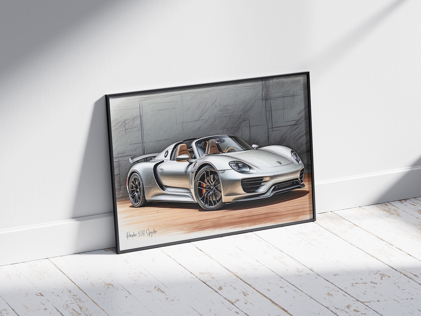 Plakat Porsche 918 Spyder Szkic