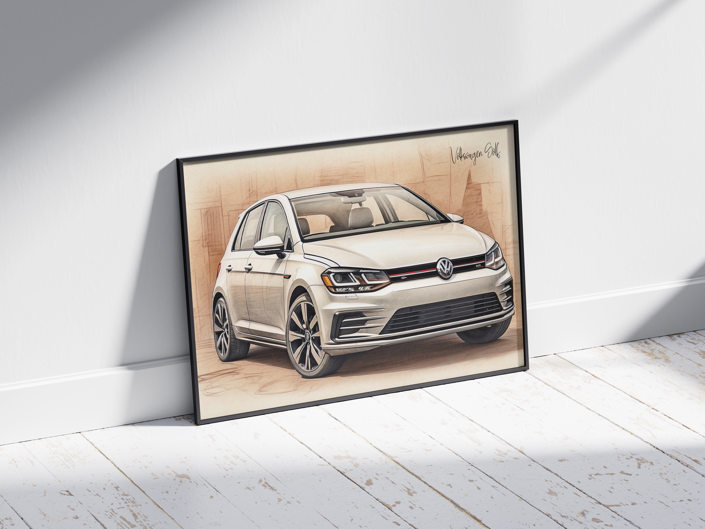 Plakat Volkswagen Golf Szkic