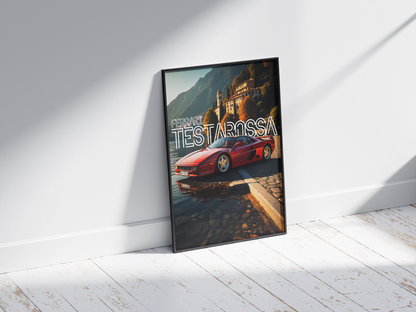 Plakat Ferrari Testarossa+