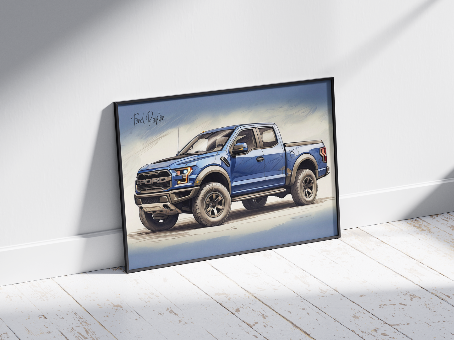 Plakat Ford Raptor Szkic