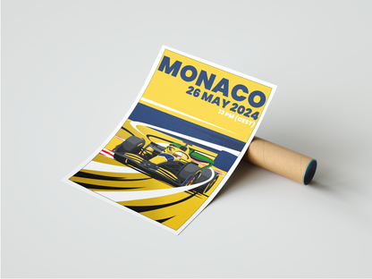 Plakat Mclaren Formuła 1 Monaco