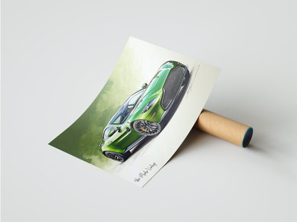 Plakat Aston Martin Vantage Szkic